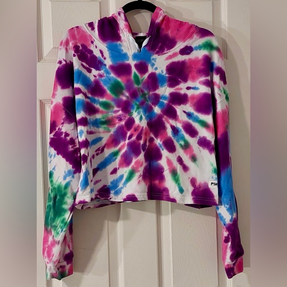 COPY - PSK Collective Tie Dye Cropped Hoodie - Picture 6 of 10